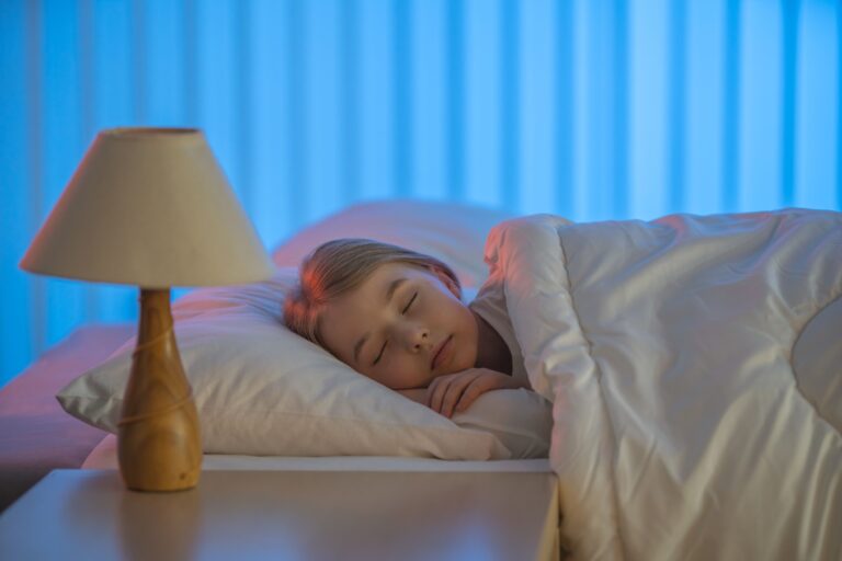 bedtime routine for kids- beautiful child sleeping